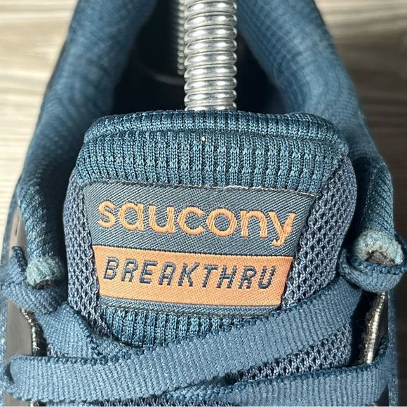 Saucony Breakthru 4 Blue Running Shoe Athletic Sneaker Womens 7 - Picture 8 of 9